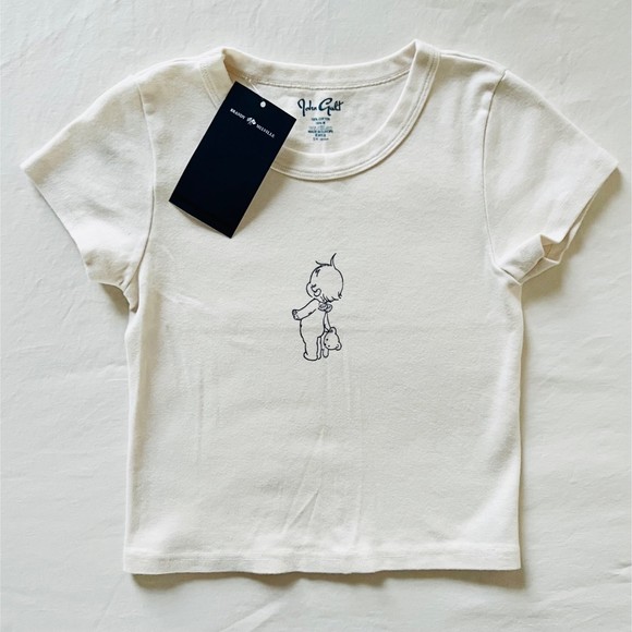 Brandy Melville Tops - BNWT Brandy Melville/John Galt Angel Baby Teddy Bear Plushie Ashlyn Graphic T